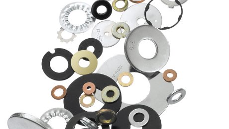Various copper, brass, black, and custom metal washers